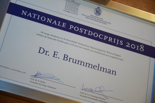Ontwikkelingspsycholoog wint Nationale Postdocprijs